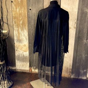 CO + CO by Coco Rocha new black showstopper shirt/dress  w/attached duster (7)